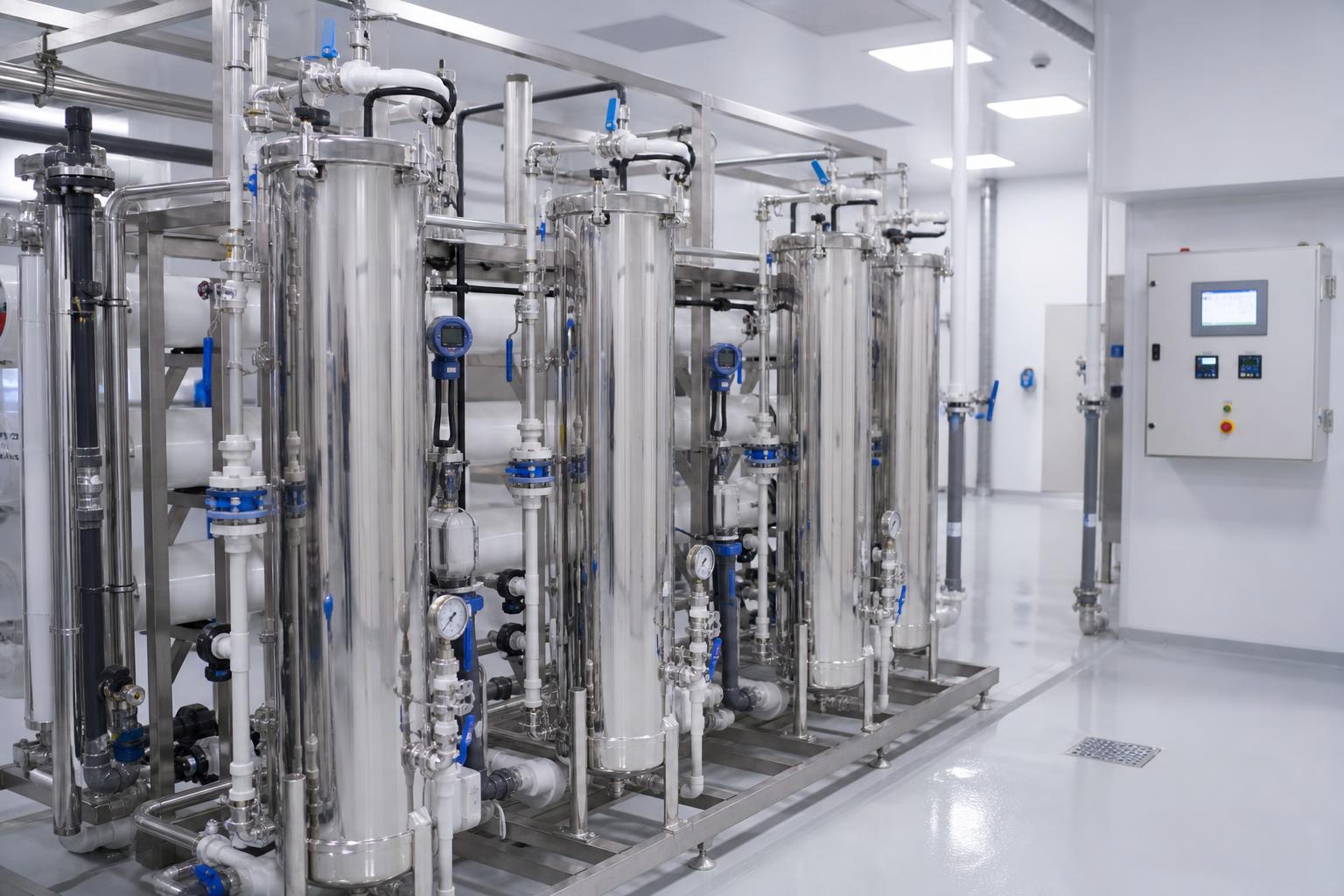 Double-pass reverse osmosis system